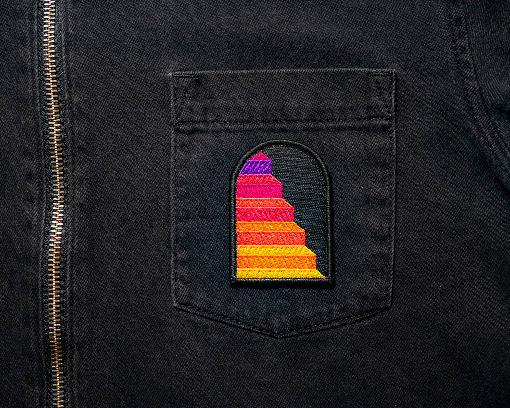 Classic Stairs Embroidered Patch