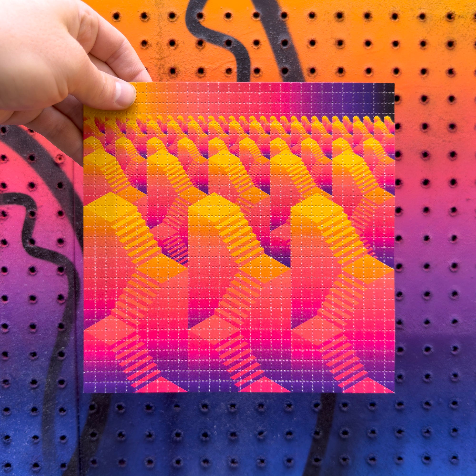 Elated Escalation Blotter Print