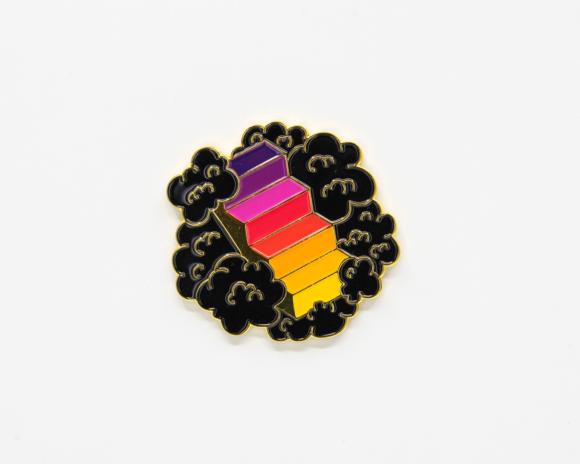 Climbing Clouds Enamel Pin
