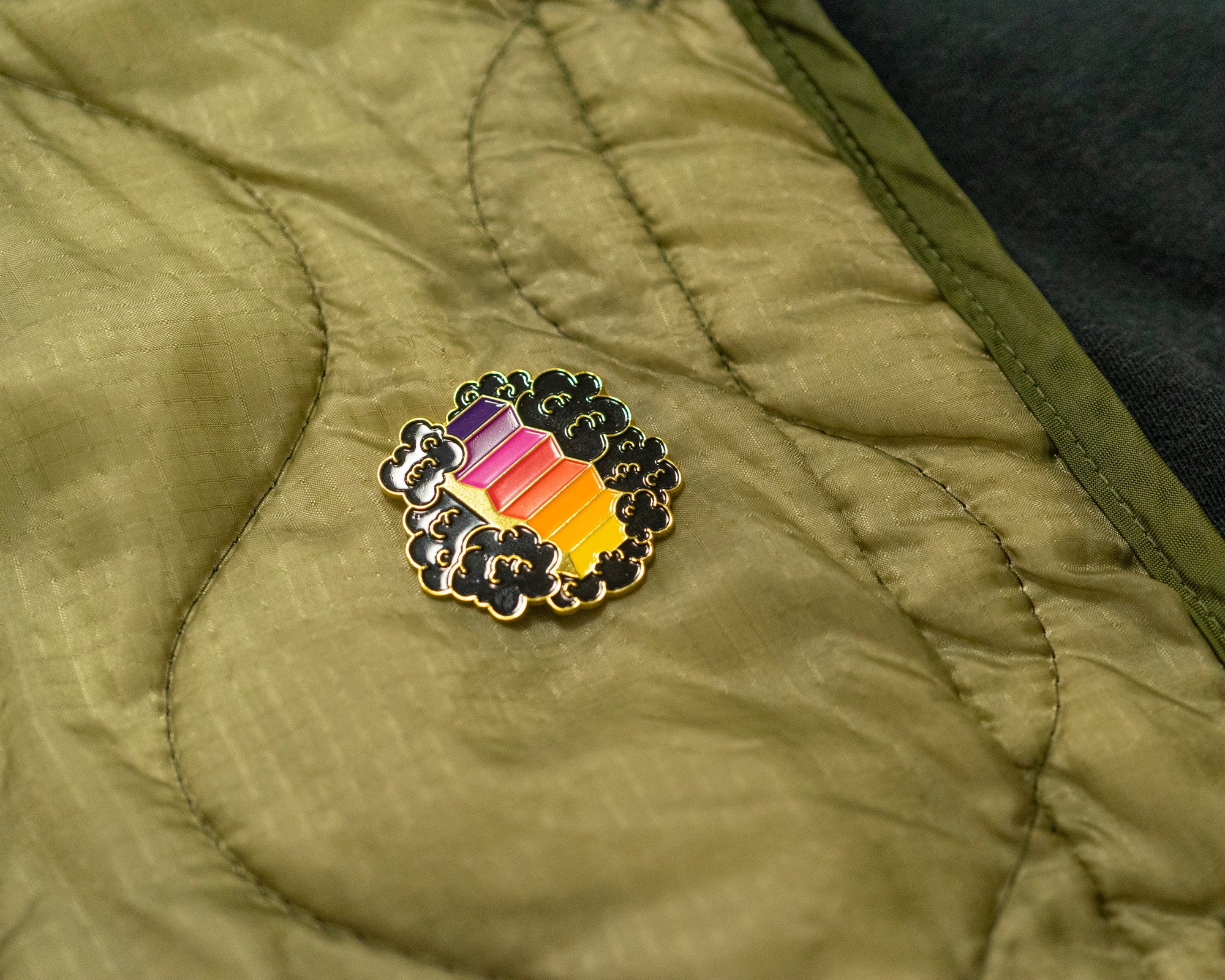 Climbing Clouds Enamel Pin