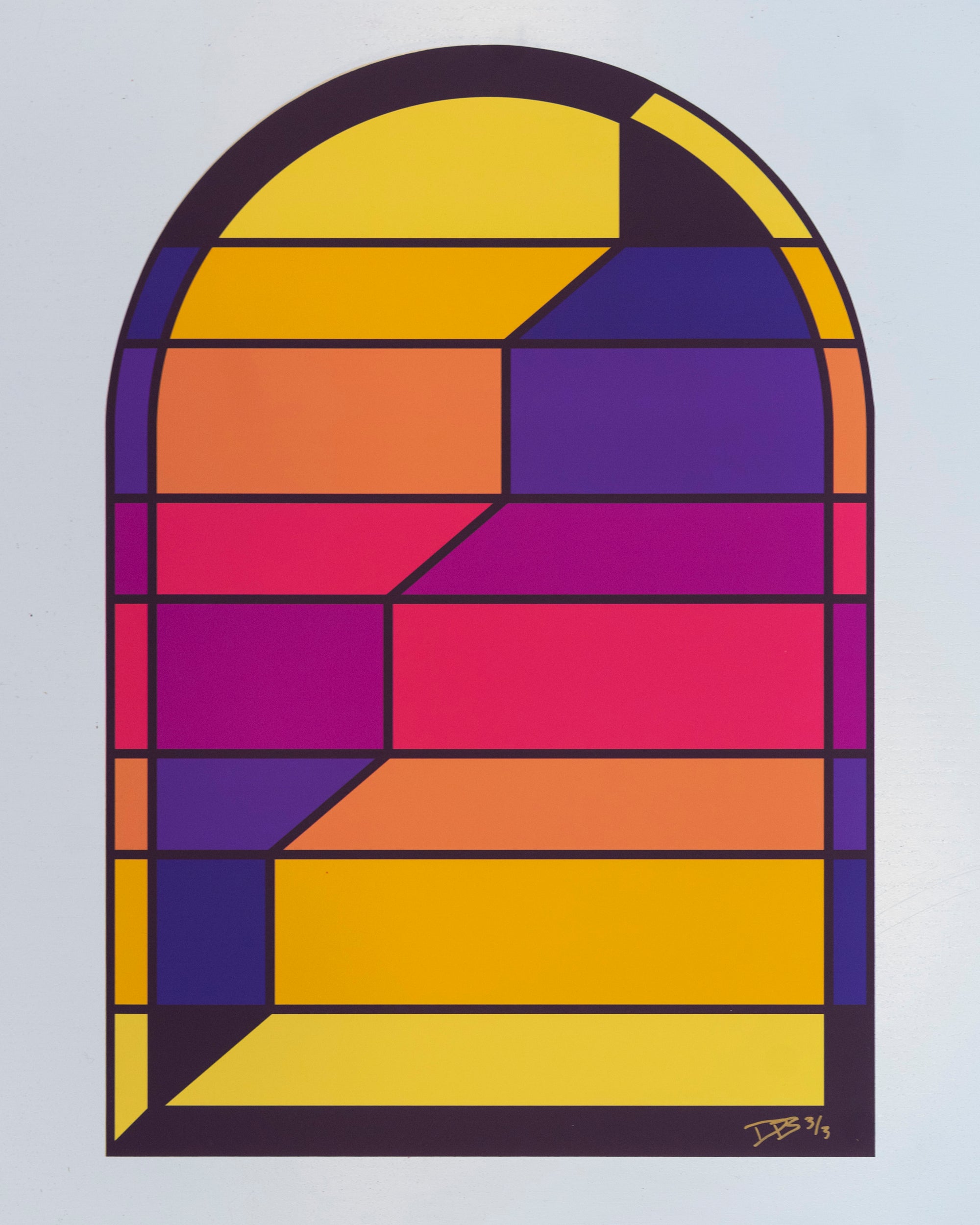 Illuminated I Print