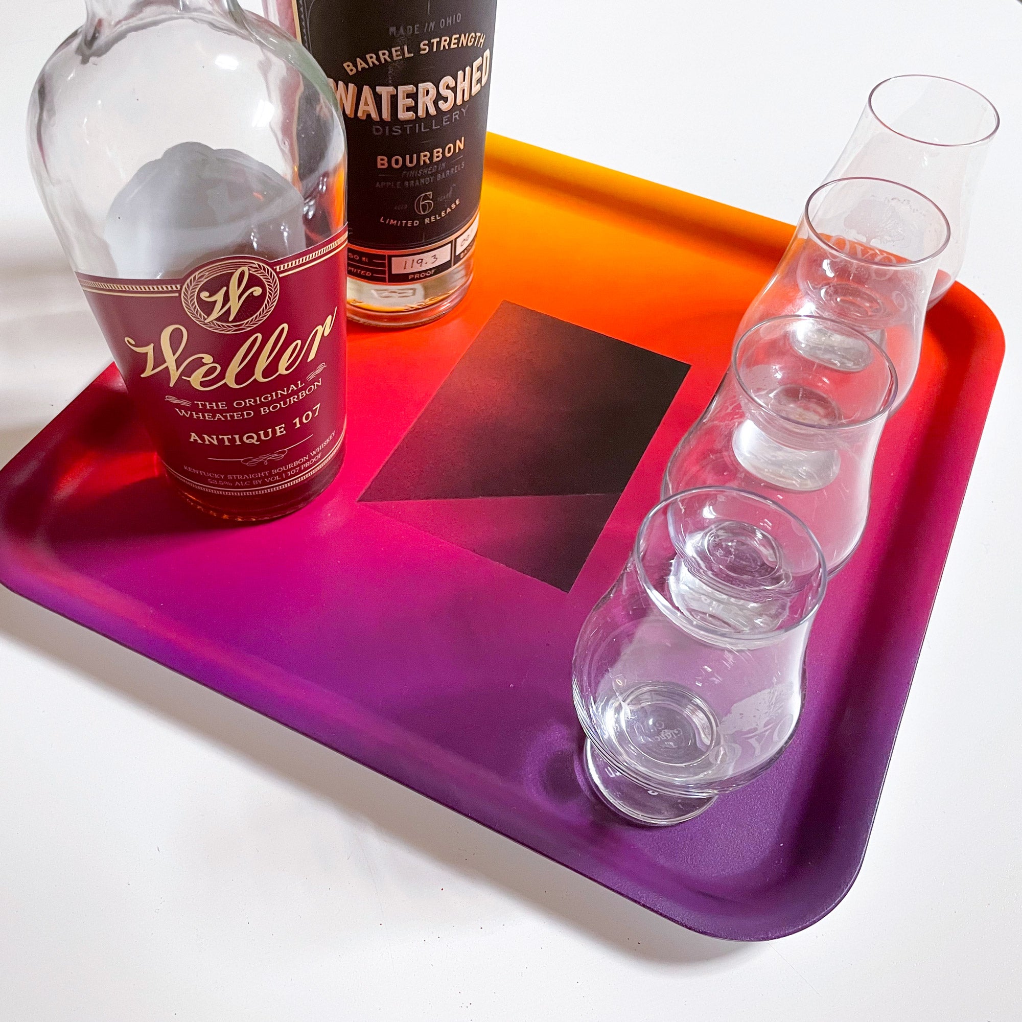 Large Painted Tray