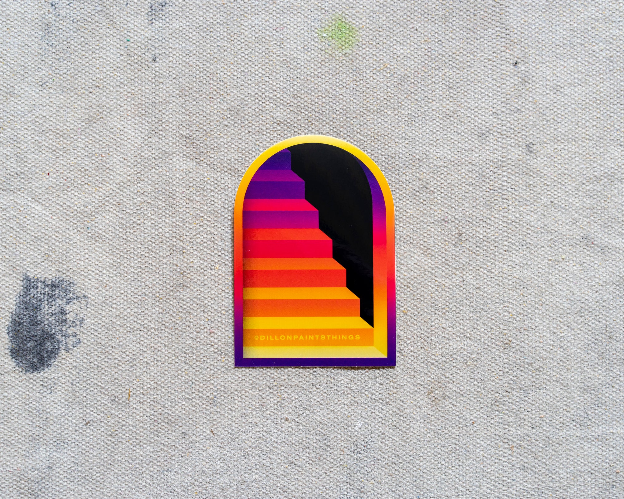 Arched Sticker